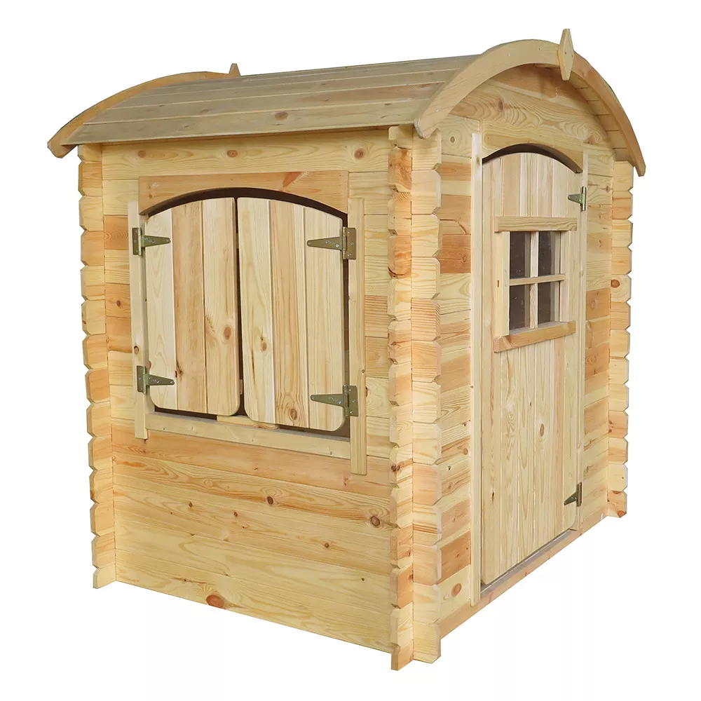 KINDERSPIELHAUS aus Holz - B112xL146xH145 cm/1,1m2 - M505-1