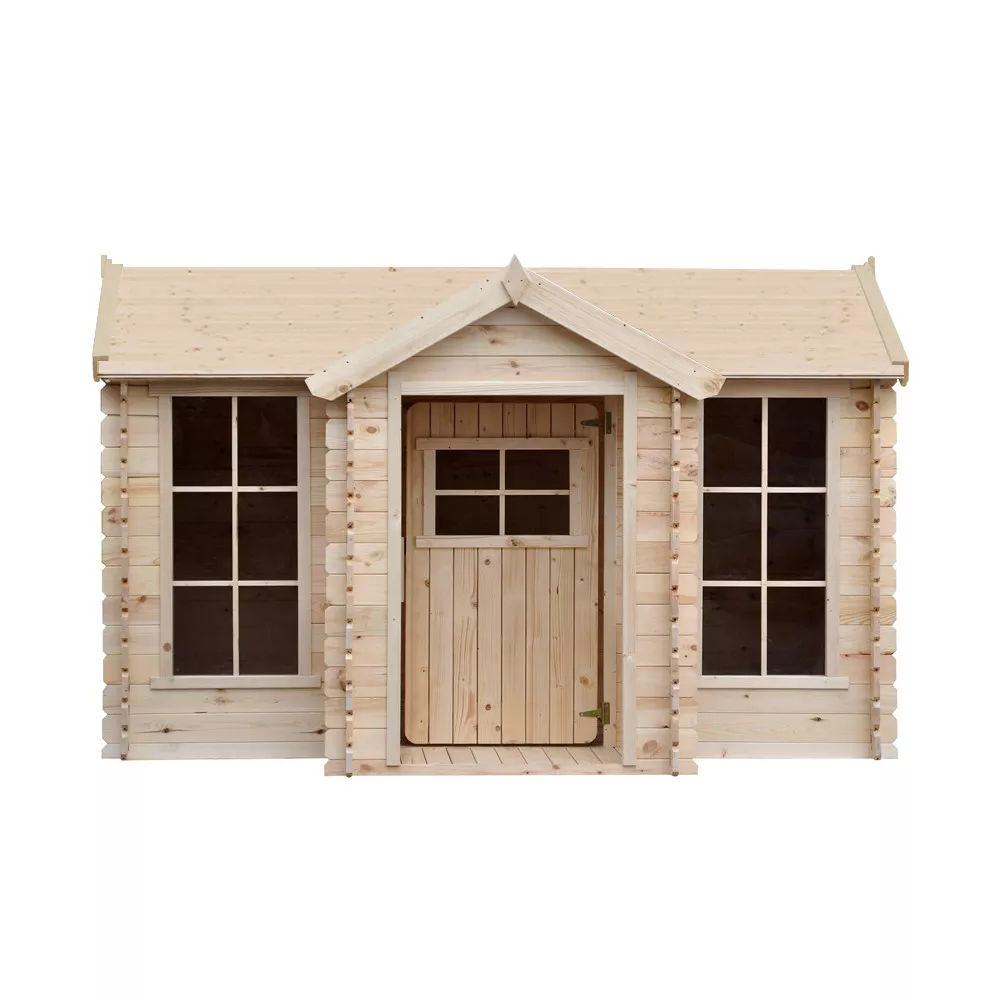 KINDERSPIELHAUS aus Holz - B241xT178xH151 cm/2.63m2 - M520