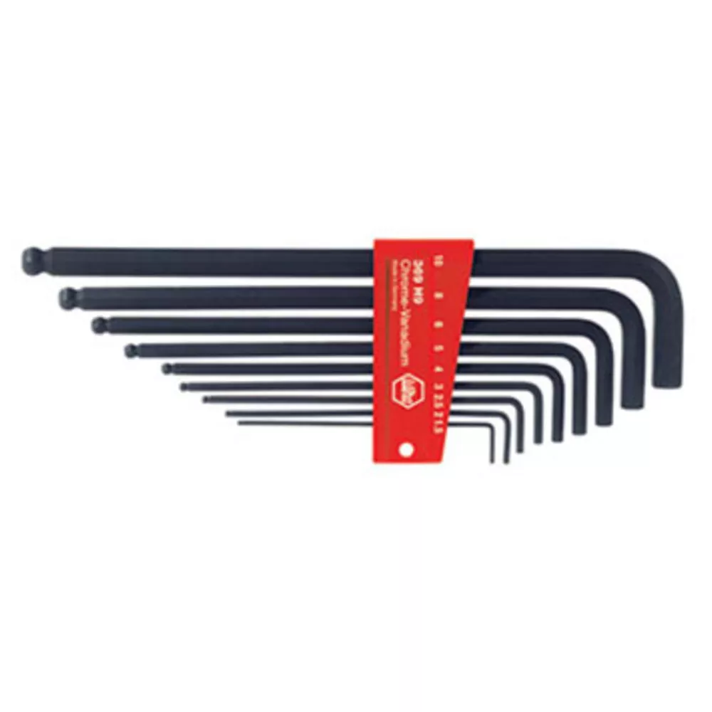 KUGELKOPF-WINKELSCHRAUBENDREHER-SATZ mit Halter, 9-teilig