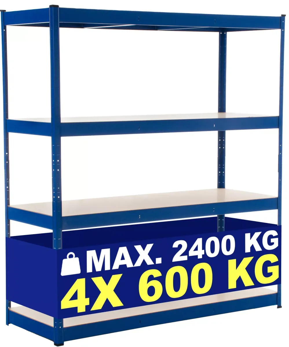 LAGERREGAL 160/60 cm Metall blau