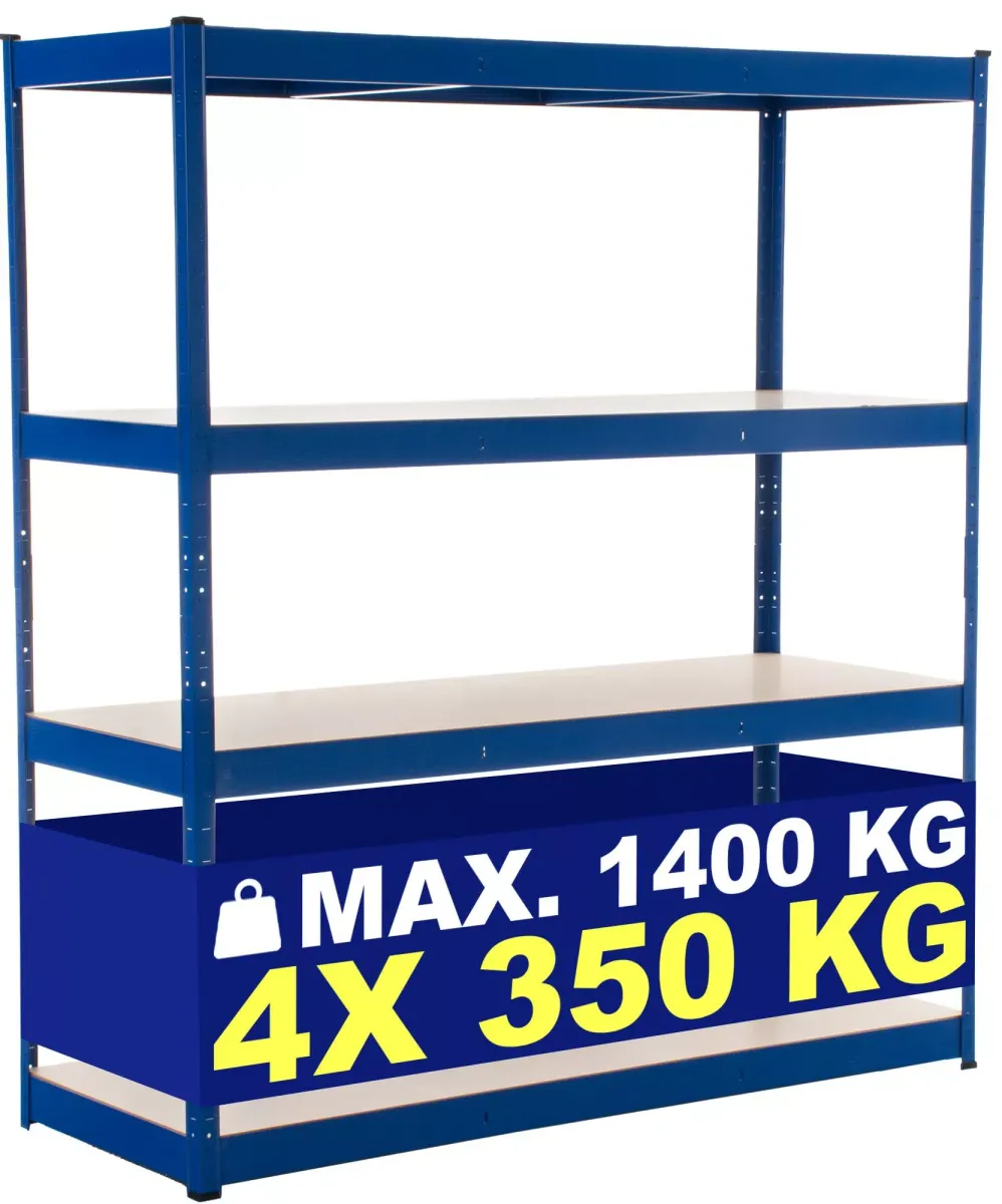 LAGERREGAL 160/60 cm Metall blau