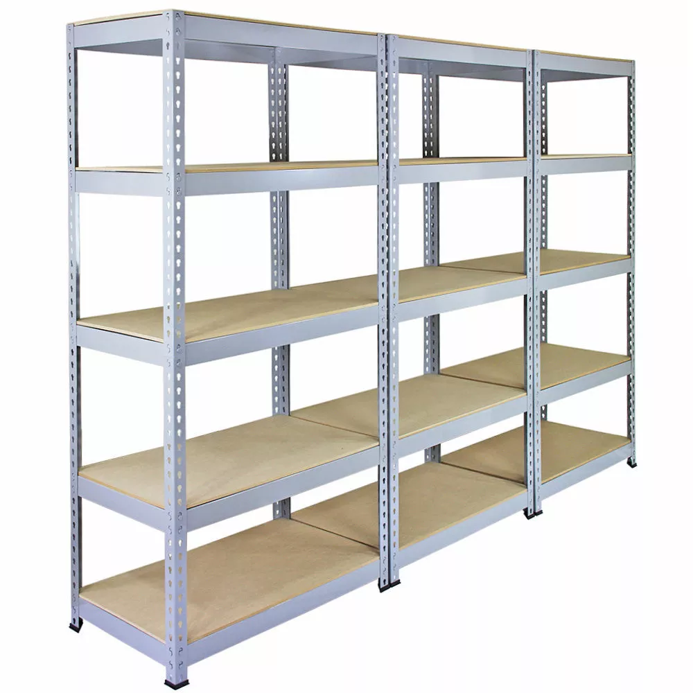 LAGERREGAL 3 x Q-Rax 90cm Grau