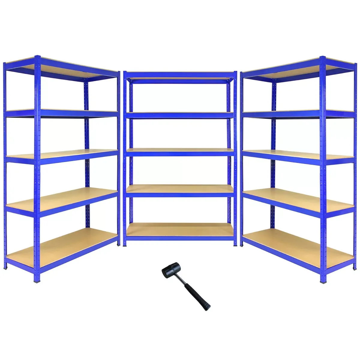 LAGERREGAL 3 x T-Rax 180cm x 120cm x 45cm Blau