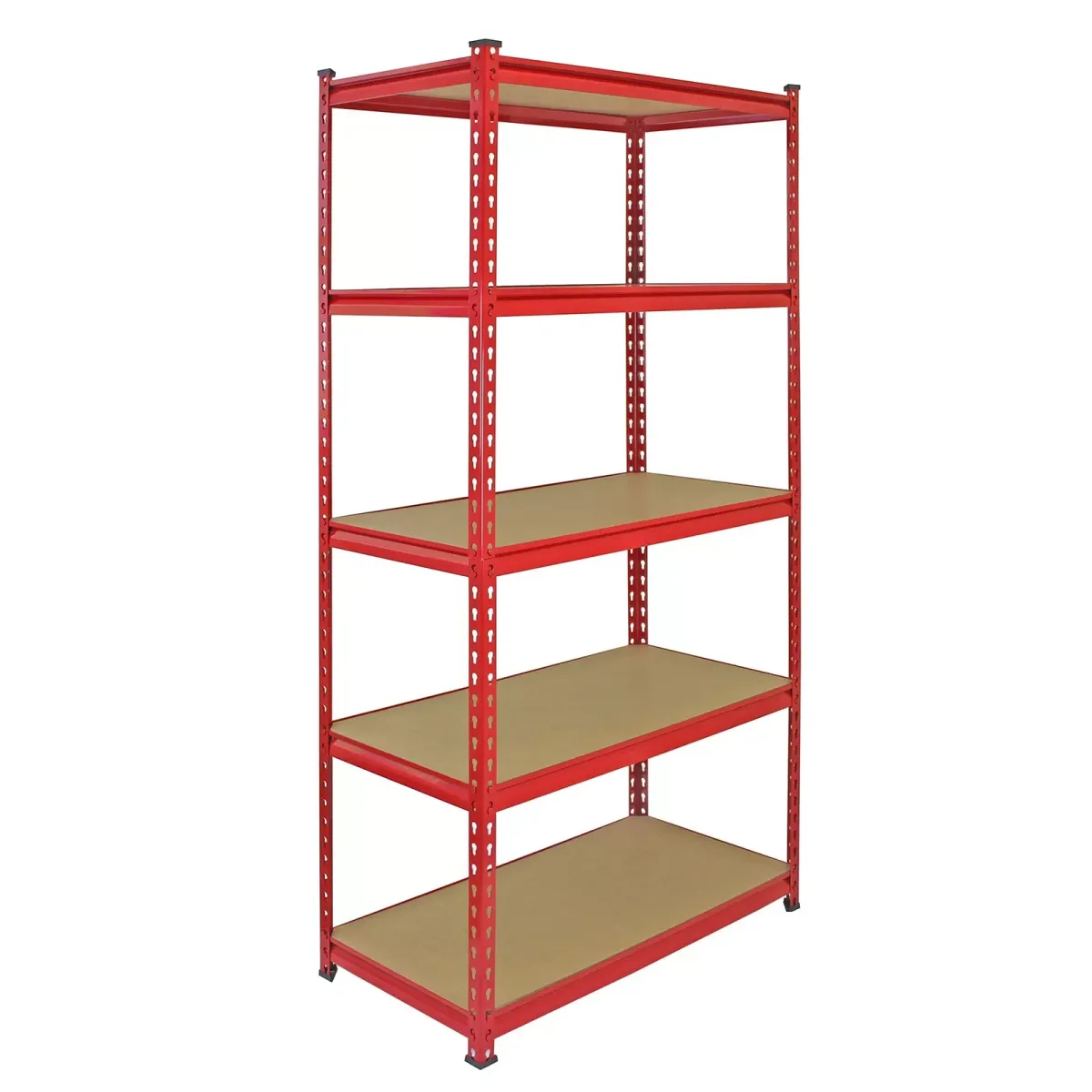 LAGERREGAL 5 x Z-Rax Rot 90cm mit Gratis Gummihammer