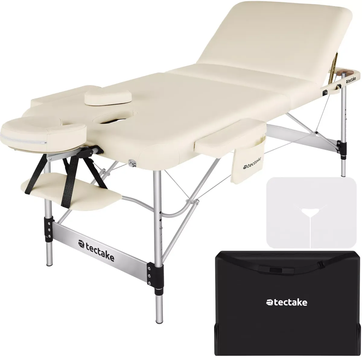 MASSAGELIEGE 3 Zonen Ko Tao,212 x 108 x 90 cm,beige