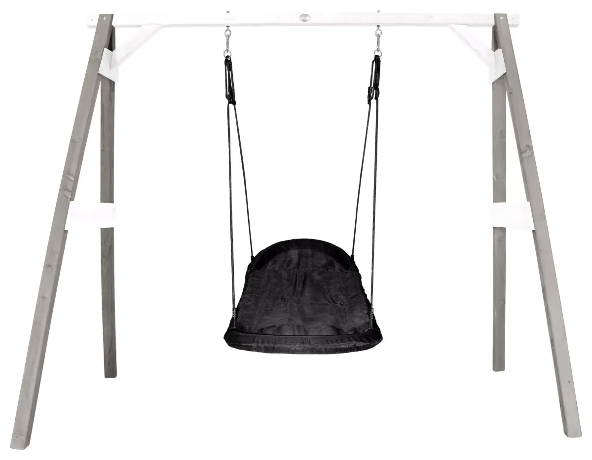NESTSCHAUKEL Grau, Schwarz, Weiß