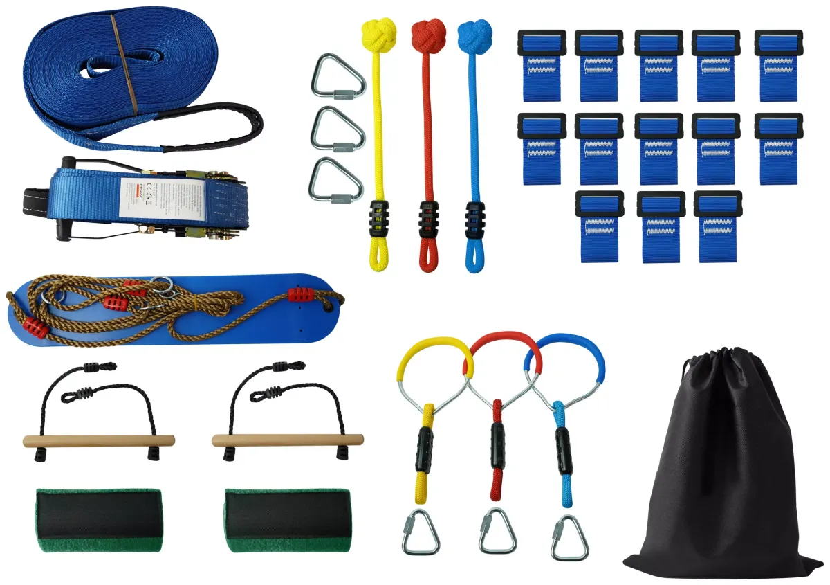 NINJA-SLACKLINE-SET PACOUR Blau