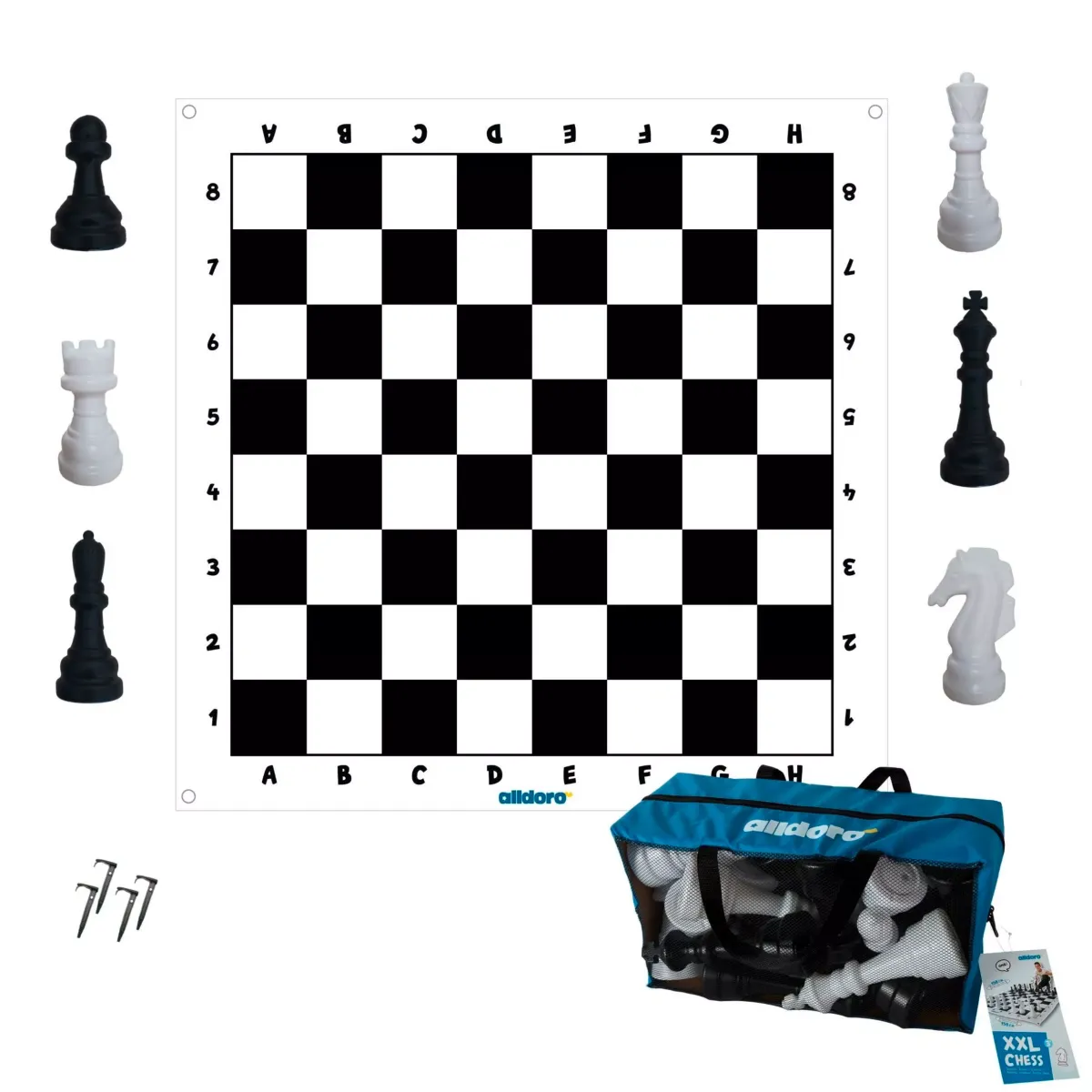 OUTDOORSPIEL XXL 160/160 cm Schwarz, Weiß