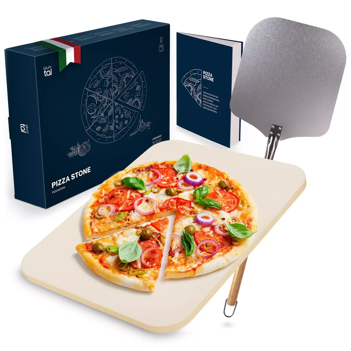 PIZZASTEIN Arkelstorp 2er-Set mit Pizzaschieber