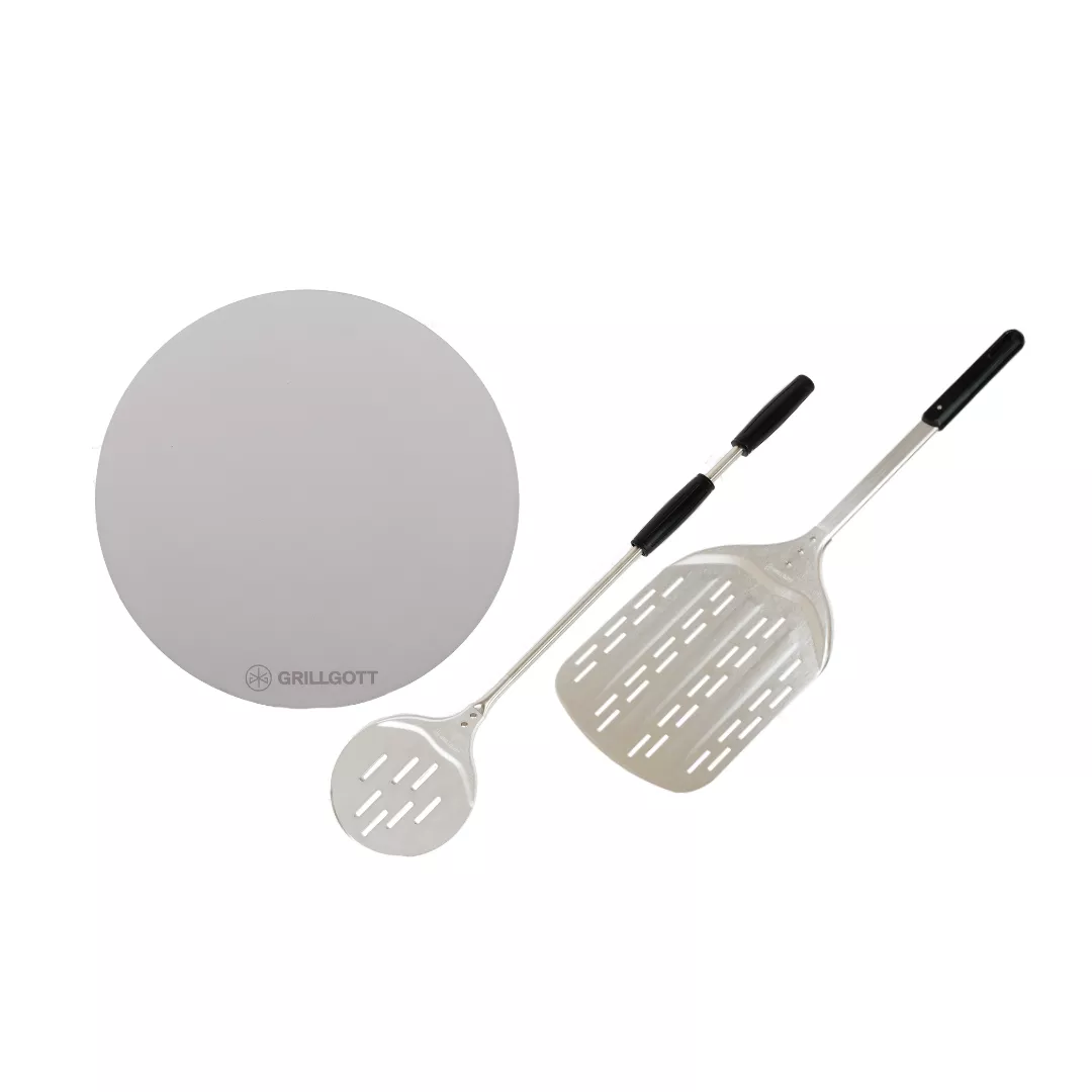 PIZZEBUNDLE (Pizzastein, Pizzaschieber, Pizzawender)
