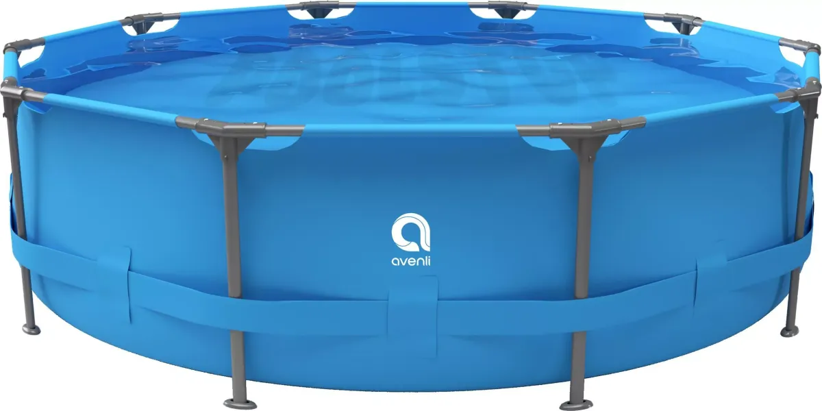 POOL Aufstellpool Framepool rund 305 x 76 cm blau ohne Filterpumpe