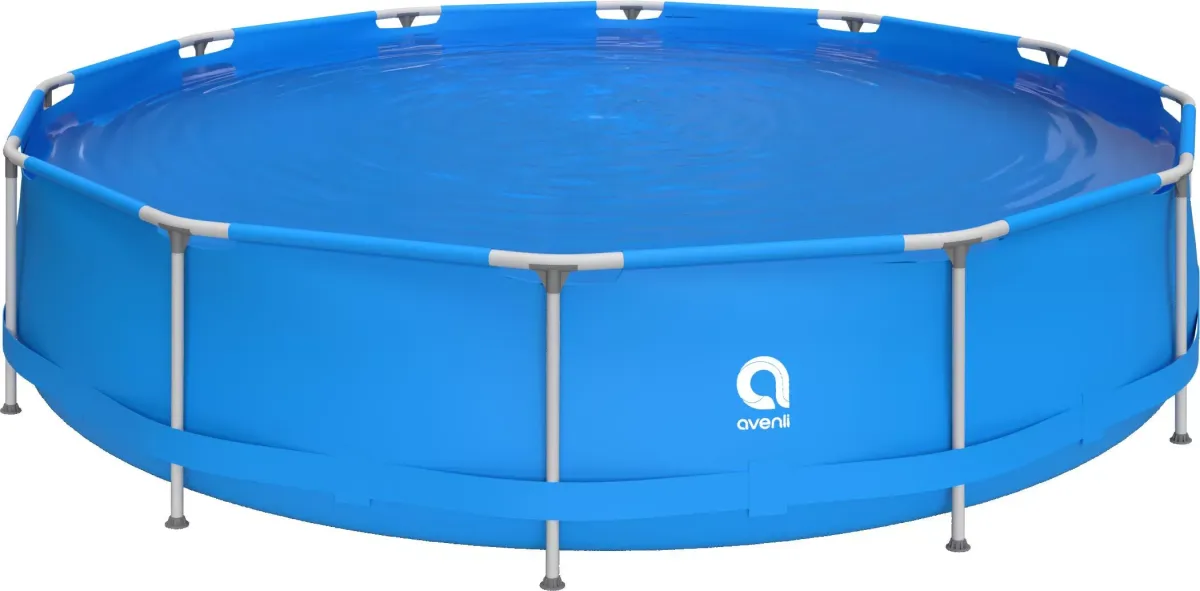 POOL Aufstellpool Framepool rund 420 x 84 cm blau ohne Filterpumpe