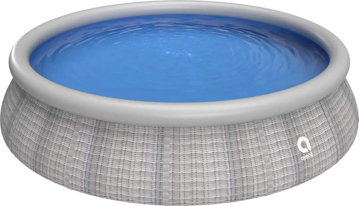 POOL Aufstellpool Prompt Set rund 450 x 84 cm rattan-grau ohne Filterpumpe