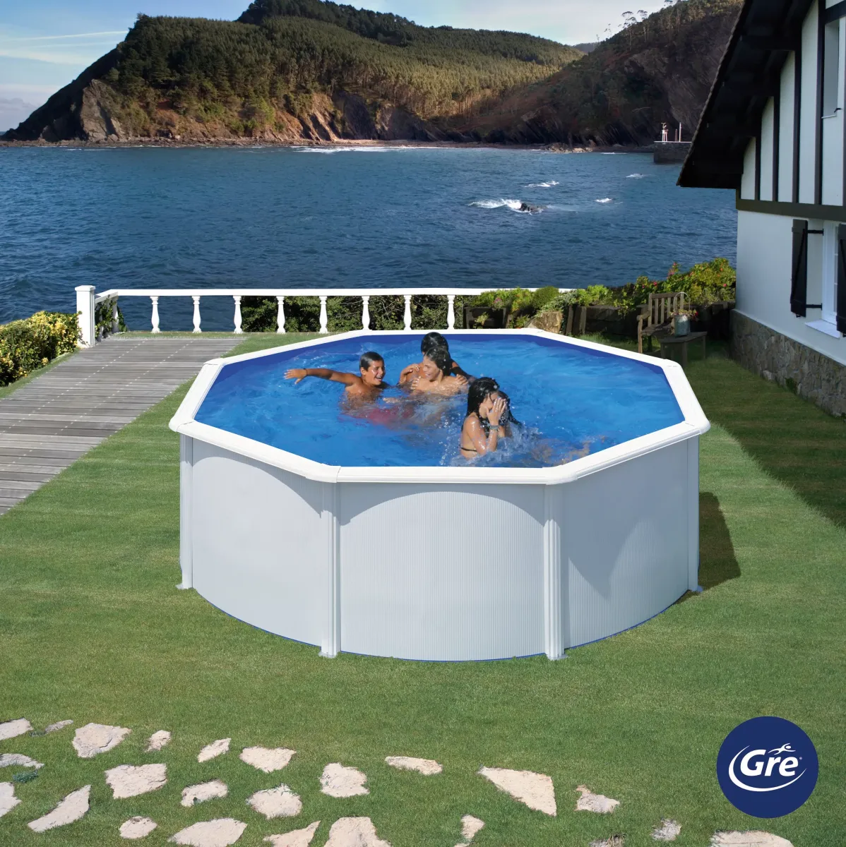 POOL GRE FIDJI KIT350ECO 2023 350/350/120 cm