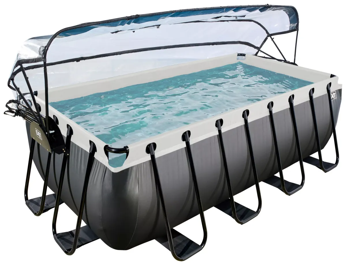 POOL-SET BLACK 400/200/122 cm