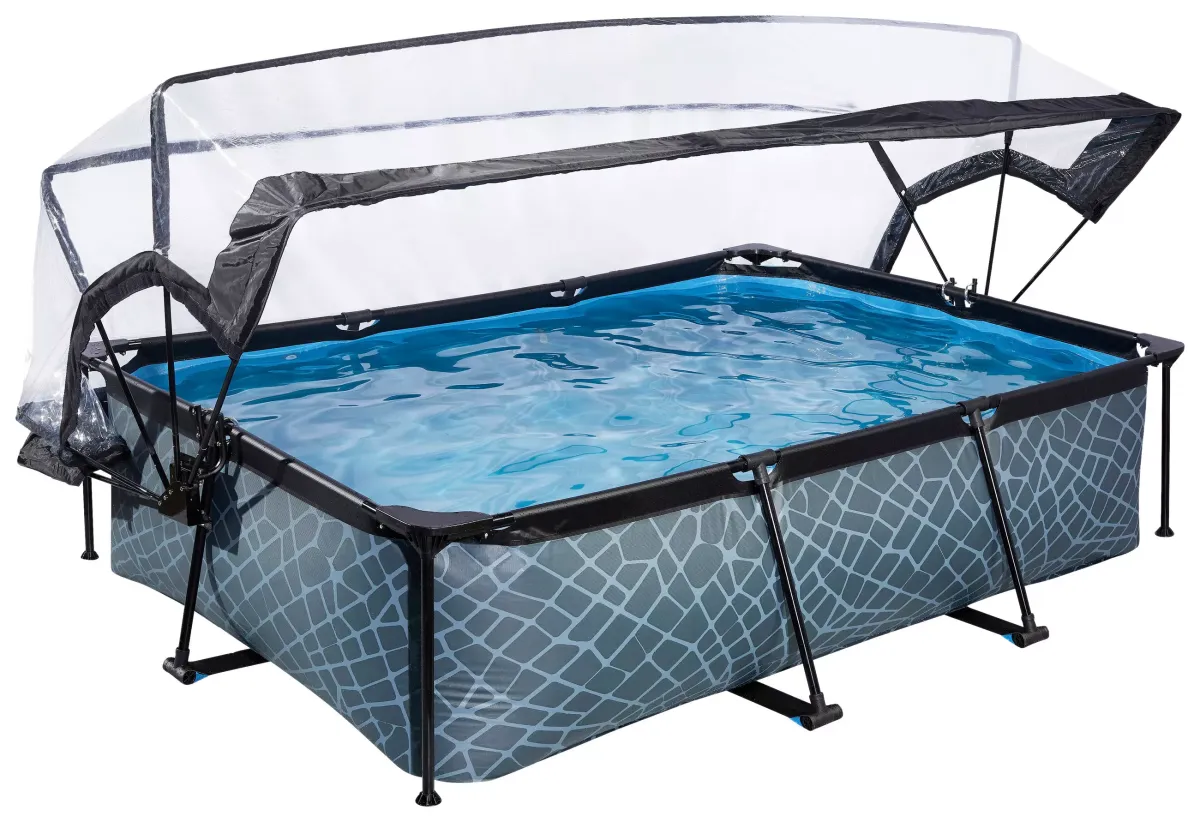 POOL-SET STONE 220/150/65 cm