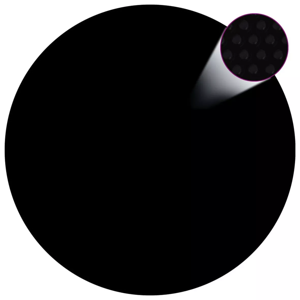POOLABDECKUNG SCHWARZ 250 CM PE