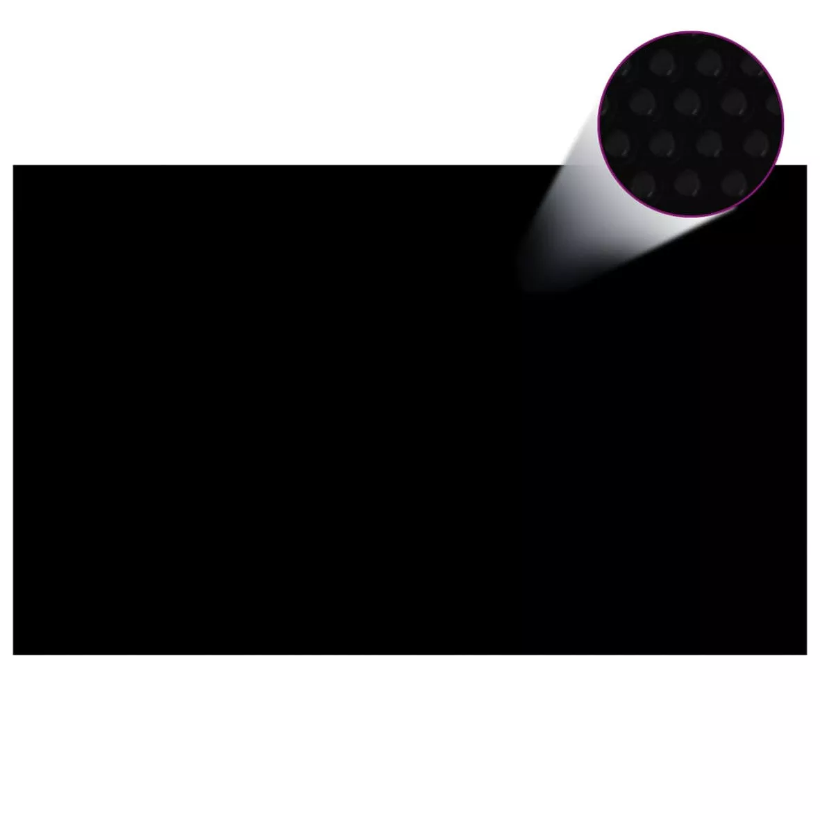 POOLABDECKUNG SCHWARZ 260X160 CM PE