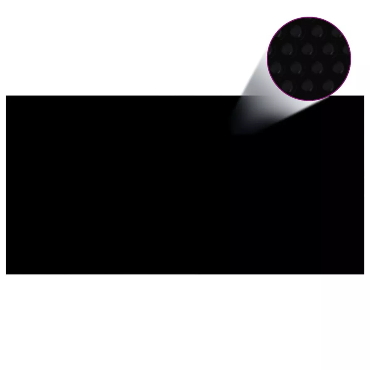 POOLABDECKUNG SCHWARZ 549X274 CM PE