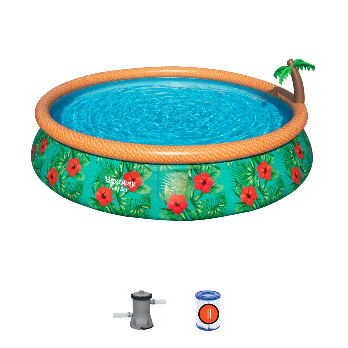 POOLSET PARADISE PALMS 57416 457/84 cm