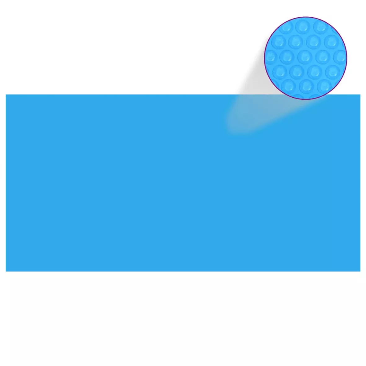 RECHTECKIGE POOL-ABDECKUNG PE BLAU 549 X 274 CM