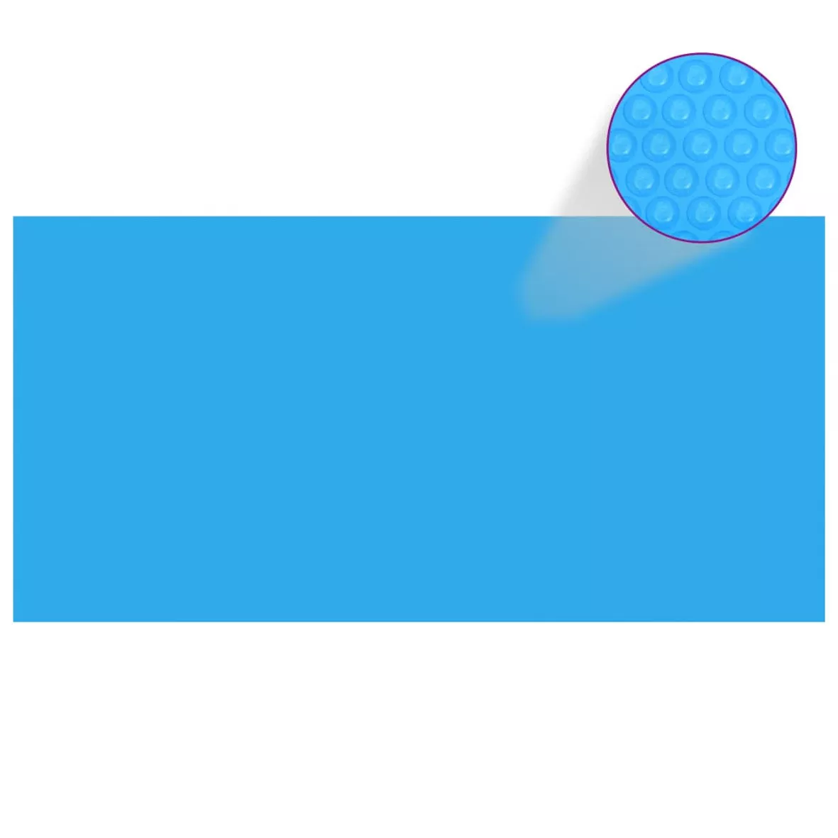 RECHTECKIGE POOL-ABDECKUNG PE BLAU 732 X 366 CM