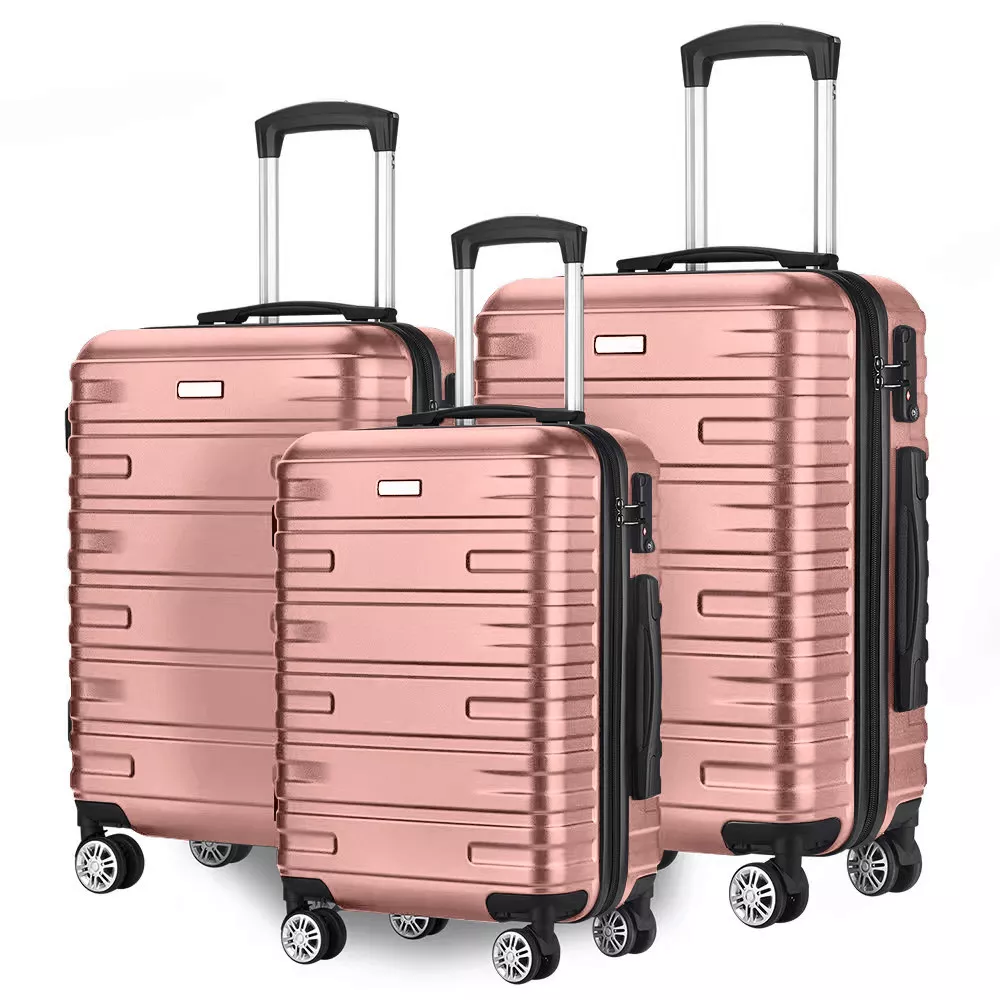REISEKOFFERSET Rosa 3-teilig