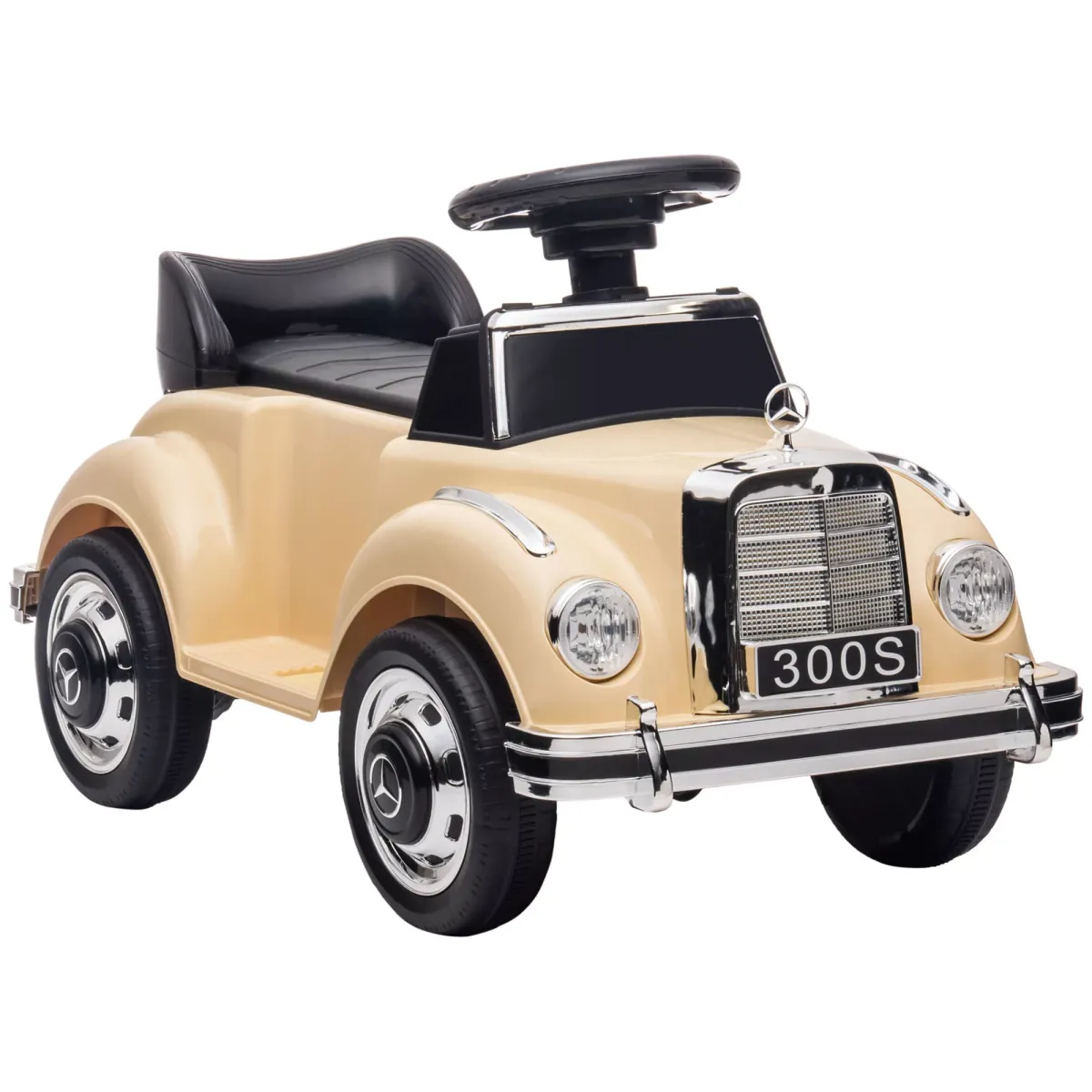 RUTSCHAUTO, Beige, Kunststoff, Metall
