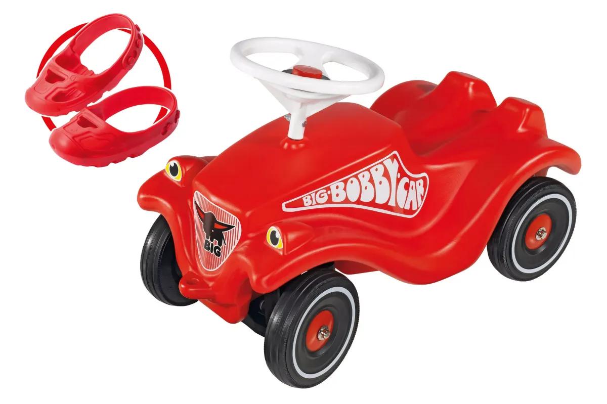 RUTSCHFAHRZEUG Bobby Car-Set inkl. Schuhschoner und Flüsterräder