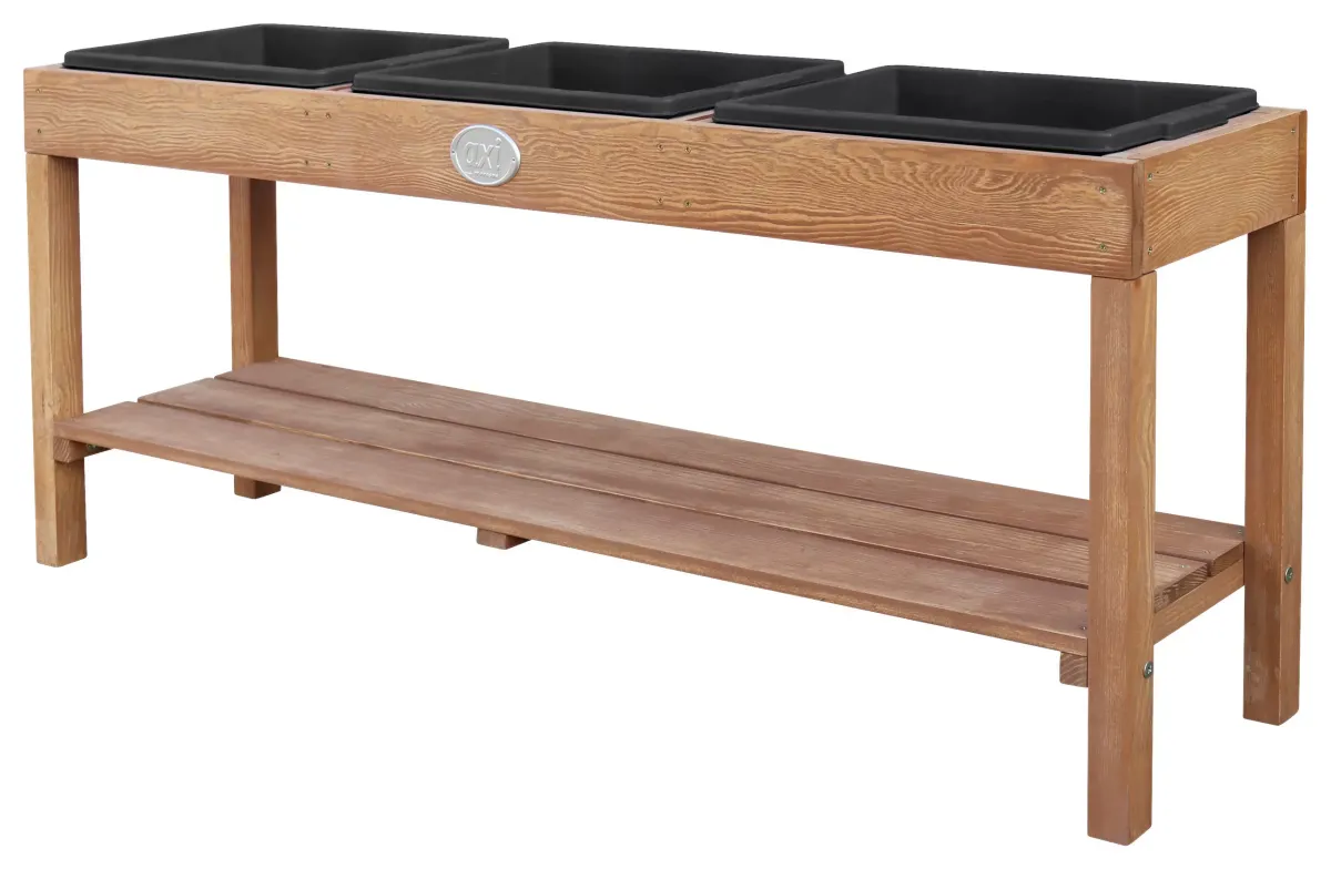 SAND- UND WASSERTISCH Holz, Kunststoff Braun, Schwarz