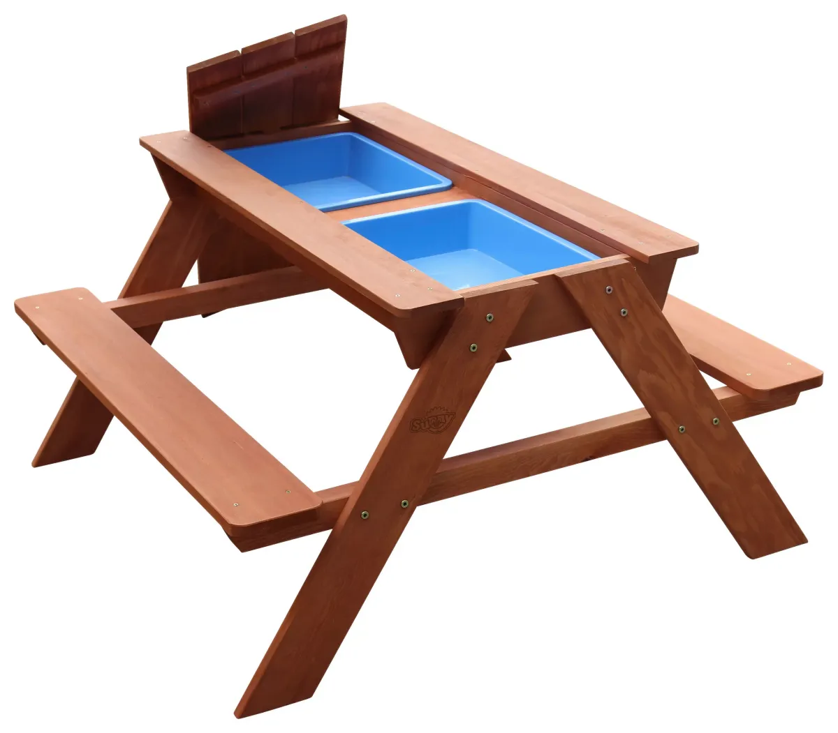 SAND- UND WASSERTISCH Holz, Kunststoff Braun