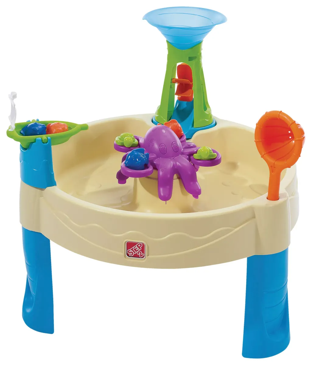 SAND- UND WASSERTISCH Kunststoff Blau, Beige