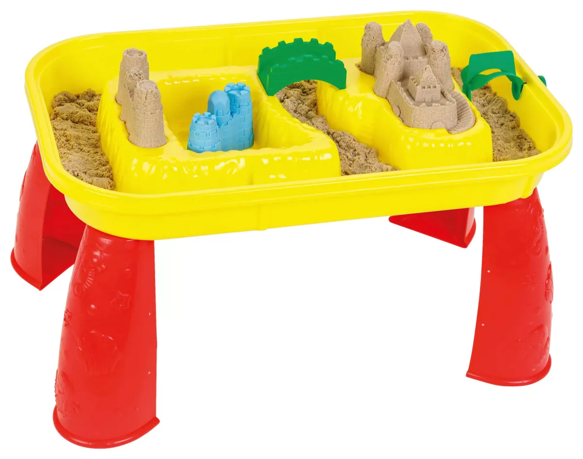 SAND- UND WASSERTISCH Kunststoff Gelb, Rot
