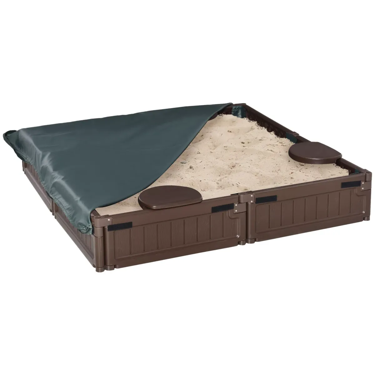 SANDKASTEN, Braun, HDPE