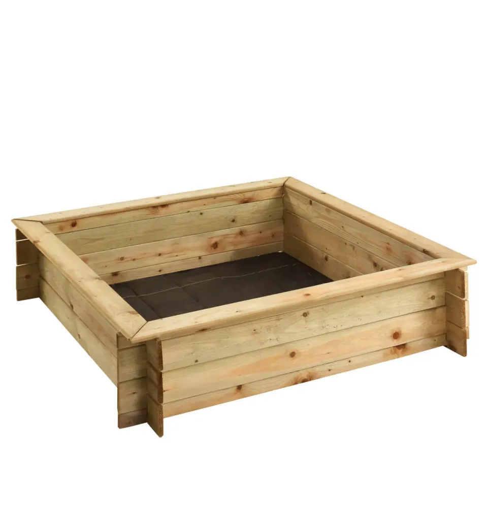 SANDKASTEN mit Abdeckung Quadratischer | 120 x 120 cm