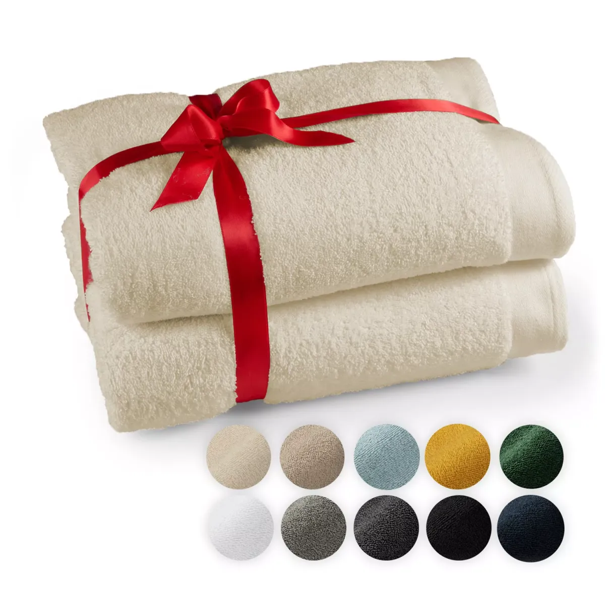 SAUNATUCH Beige, 2er-Set
