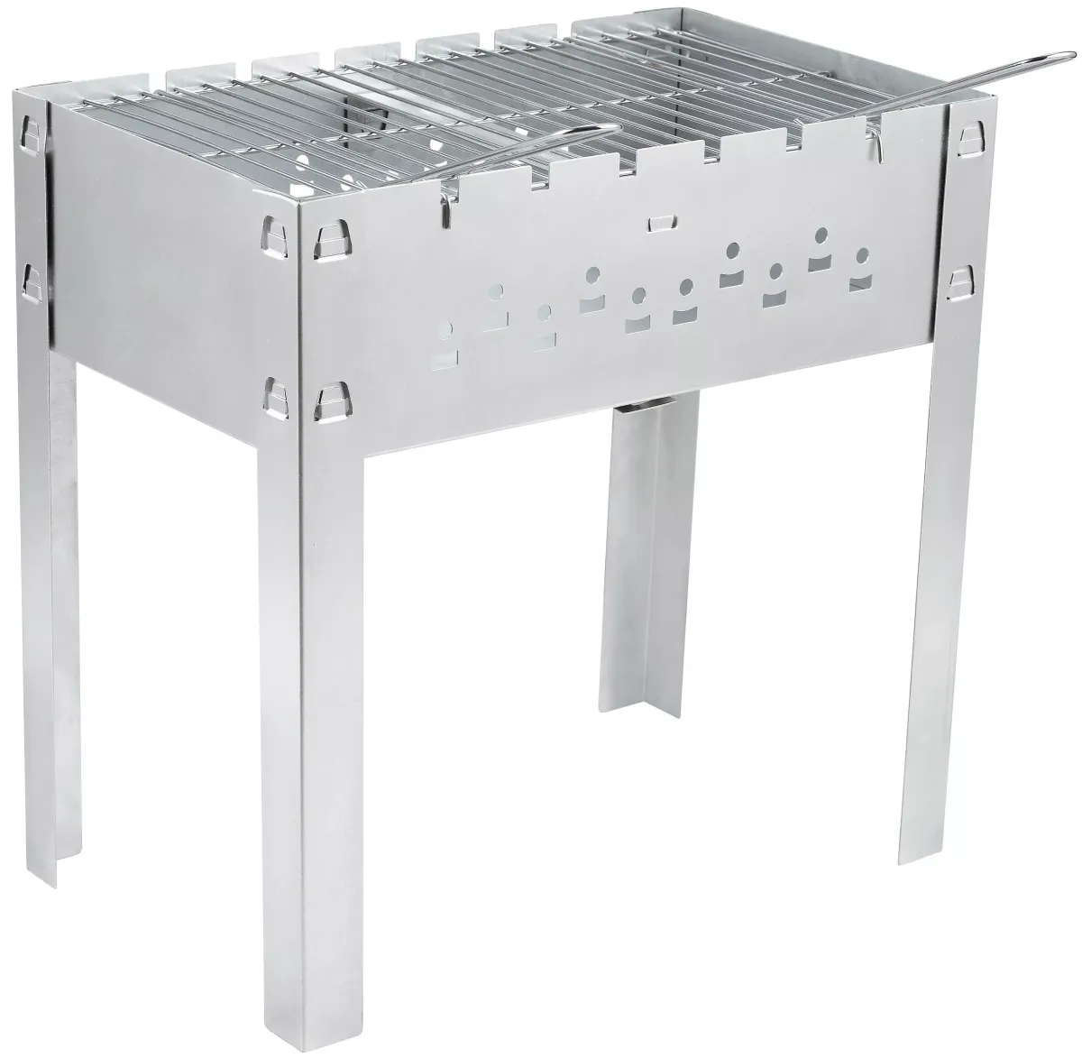 SCHASCHLIKGRILL MAGNAL L Silberfarben