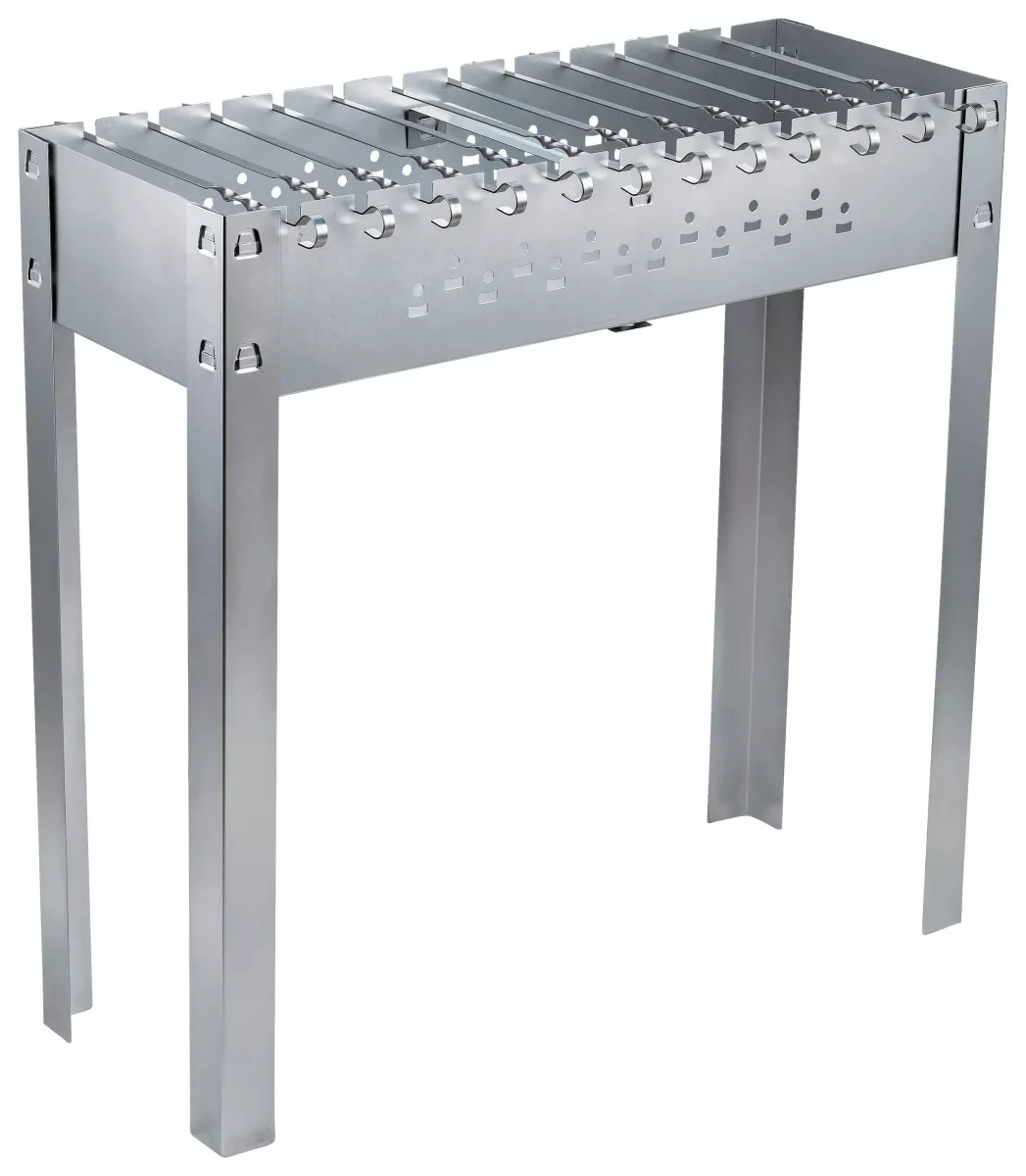 SCHASCHLIKGRILL MAGNAL XL Silberfarben