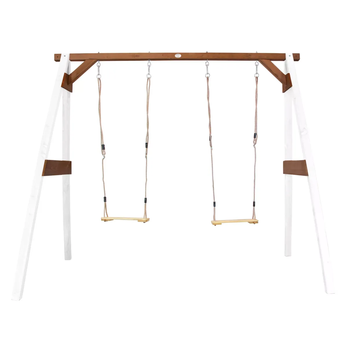 Schaukel Double Swing Braun, Weiß