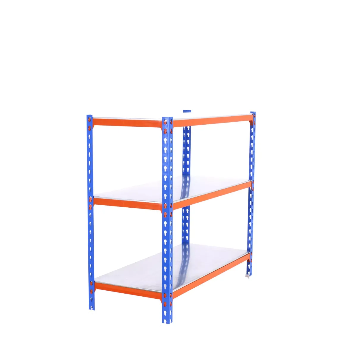 SCHWERLASTREGAL Baby Metal Shark 90x120x30 cm Fachlast 200 kg Blau-Orange
