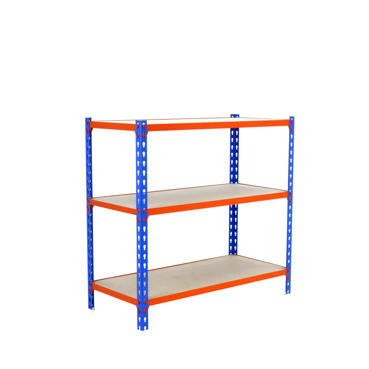 SCHWERLASTREGAL Baby Muli 90x120x40 cm 3 Fachböden Fachlast 200 kg Blau-Orange