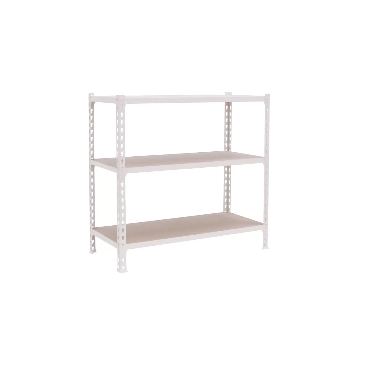 SCHWERLASTREGAL Baby Muli 90x120x40 cm 3 Fachböden Fachlast 200 kg Weiß
