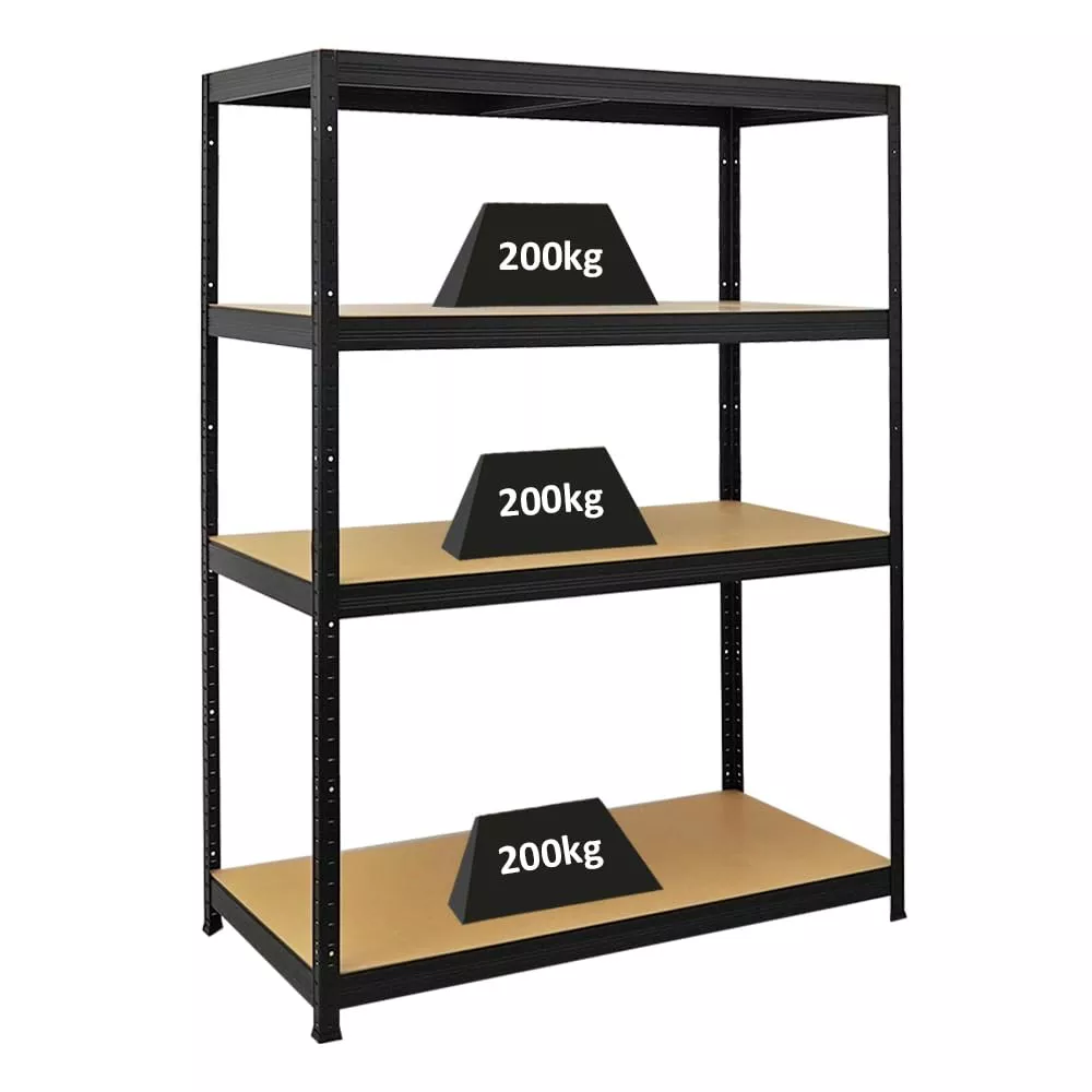 SCHWERLASTREGAL Big Elephant 160x120x60 cm Fachlast 200 kg Schwarz