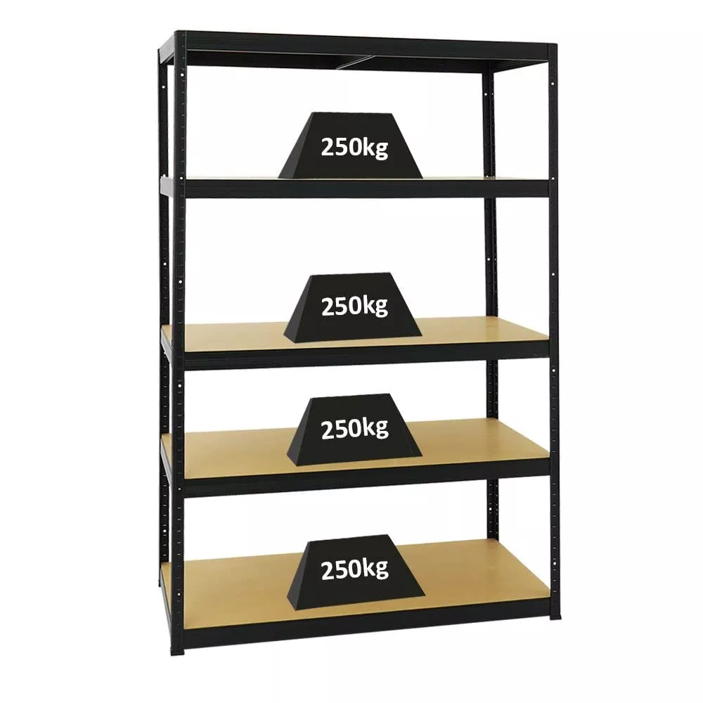 SCHWERLASTREGAL Big Elephant M 180x120x60 cm Fachlast 250 kg Schwarz