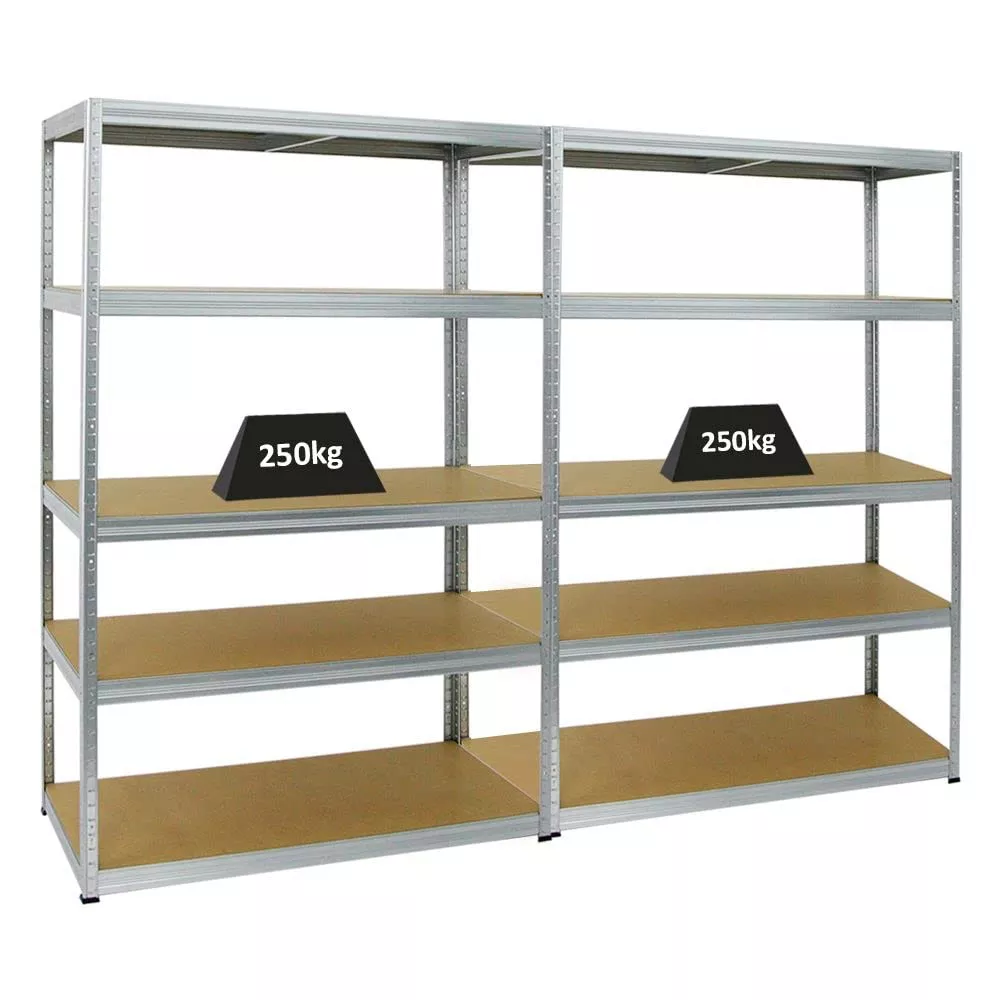 SCHWERLASTREGAL Big Elephant M 2er-Set mit 2x 180x120x60 cm Fachlast 250 kg Verzinkt