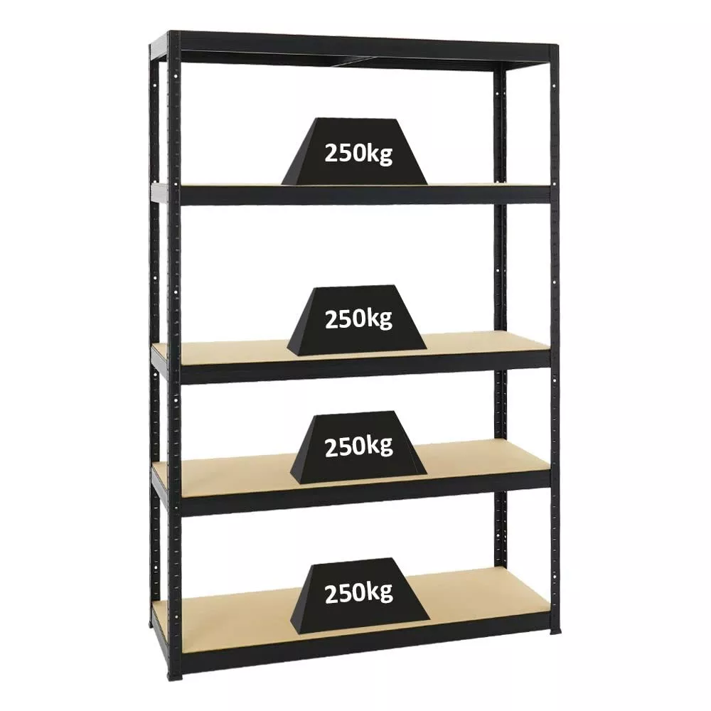 SCHWERLASTREGAL Big Elephant S 180x120x45 cm Fachlast 250 kg Schwarz