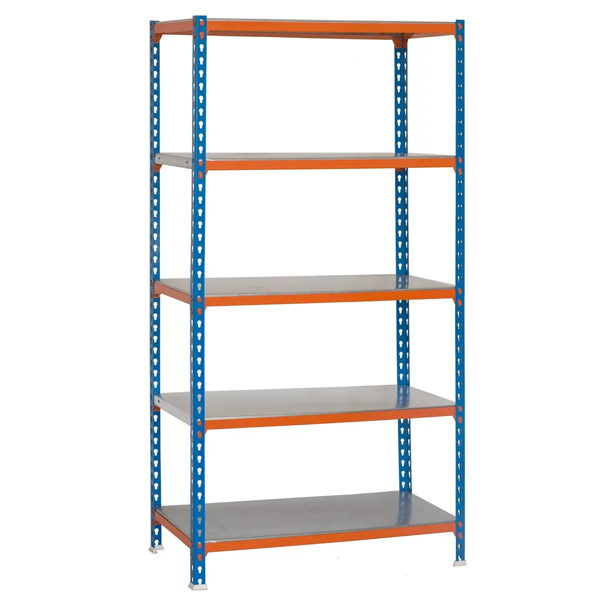 SCHWERLASTREGAL Big Metal Shark 200x110x40 cm Fachlast 200 kg Blau-Orange
