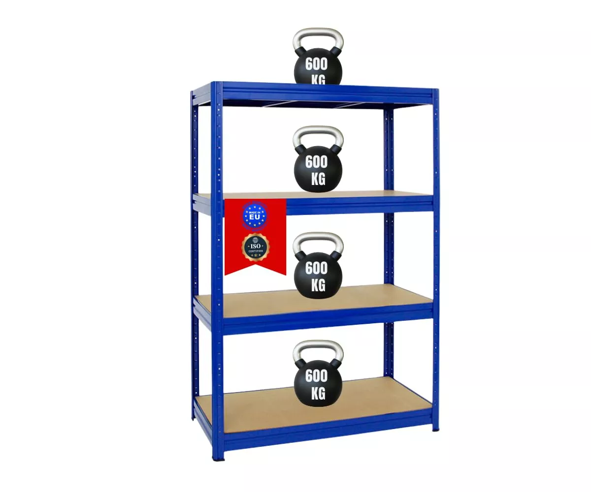 SCHWERLASTREGAL Dino 180x120x60 cm Fachlast 600 kg Blau