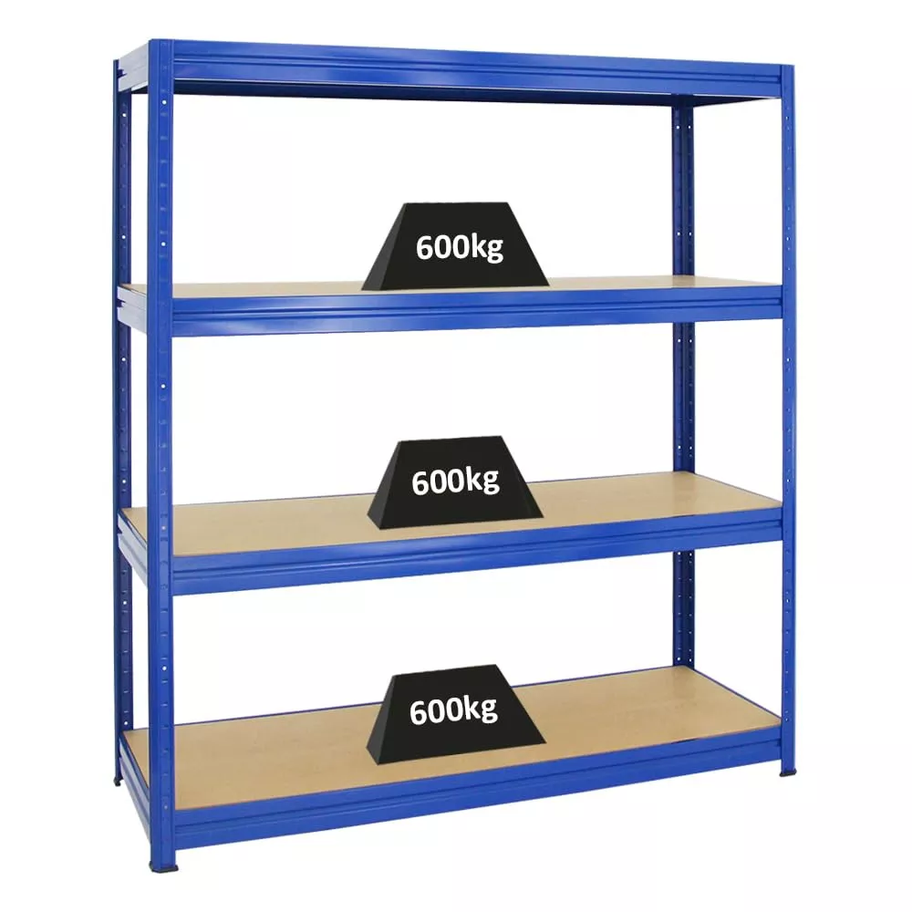 SCHWERLASTREGAL Dino 180x160x60 cm Fachlast 600 kg Blau