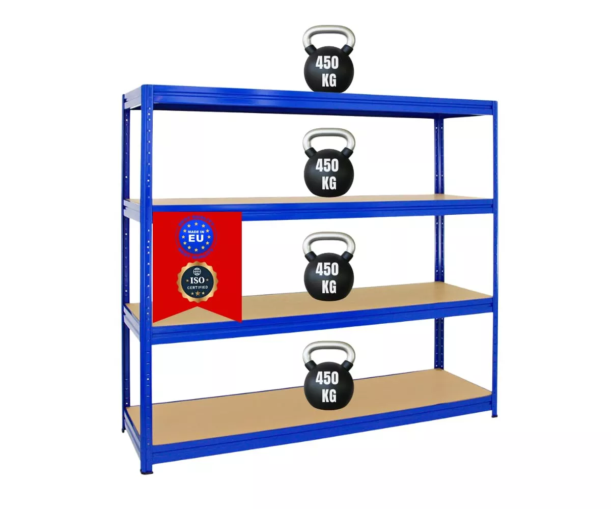 SCHWERLASTREGAL Dino 180x240x60 cm Fachlast 450 kg Blau